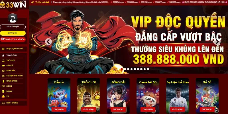 Đăng Ký Tài Khoản 33WIN Nhanh Chóng Trong 2 Phút 2 33WIN đáp ứng nhu cầu đa dạng của người chơi yêu thích cá cược trực tuyến