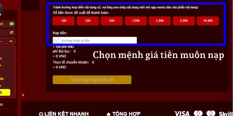 Hướng Dẫn Chi Tiết Nạp Tiền 33WIN - Chỉ Mất 3 Phút! 7 Click vào nút "Thanh toán ngay" để xem thông tin giao dịch.