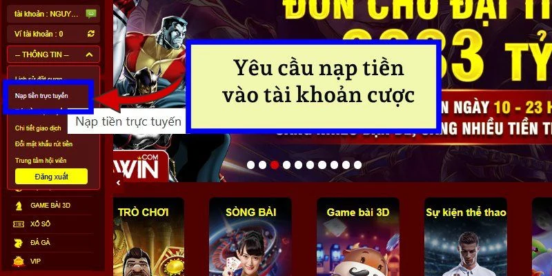 Hướng Dẫn Chi Tiết Nạp Tiền 33WIN - Chỉ Mất 3 Phút! 4 Lựa chọn phương thức nạp tiền thích hợp từ danh sách.