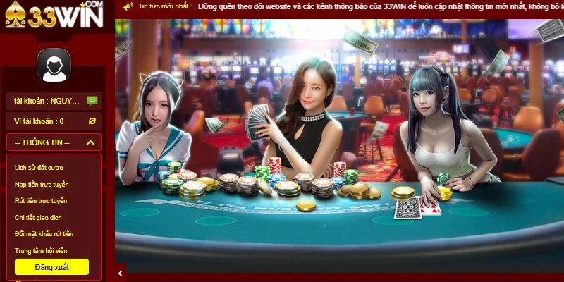 Hướng dẫn rút tiền từ 33WIN: Quy trình dễ dàng và tiện lợi 2 Những yêu cầu này là yếu tố cốt lõi để đảm bảo quy trình rút tiền suôn sẻ tại 33WIN.