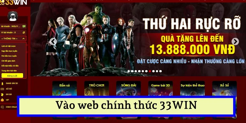 Đăng Nhập Tài Khoản 33WIN Nhanh Gọn Và Cực Kì An Toàn 3 Hướng dẫn đăng nhập, truy cập trang web chính thức, đảm bảo an toàn của 33WIN