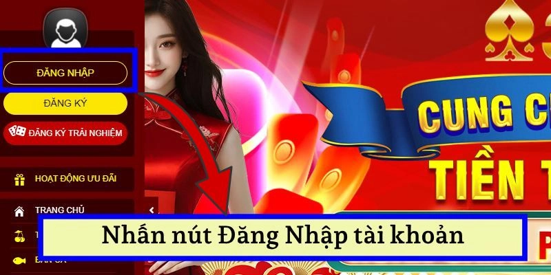 Đăng Nhập Tài Khoản 33WIN Nhanh Gọn Và Cực Kì An Toàn 4 Nhấn vào nút yêu cầu đăng nhập nằm ở góc trên bên phải màn hình.